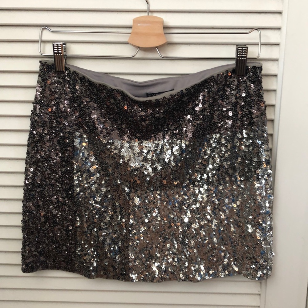 Express Sequin Mini Skirt